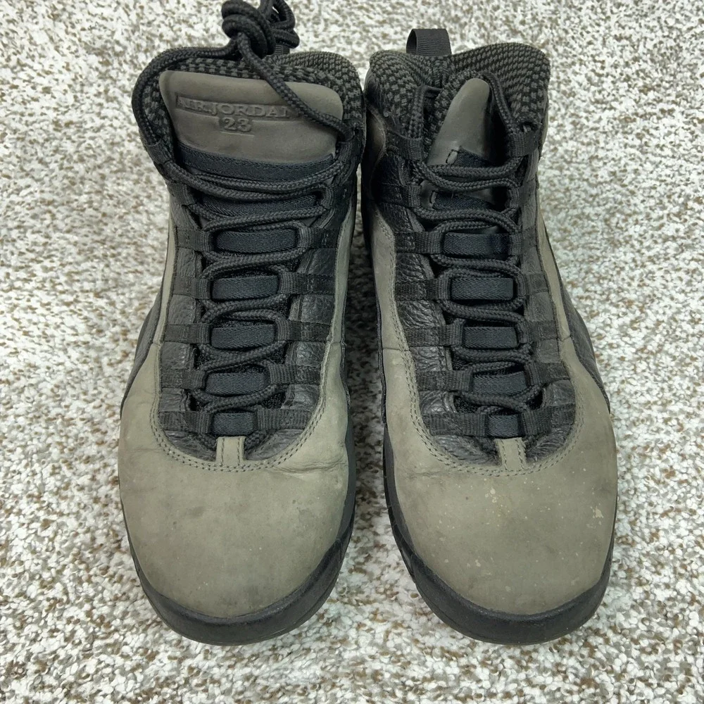 Jordan Shoes Mens Size 10.5 Gray Air 10 Retro Shadow Basketball Sneaker Mid Rise